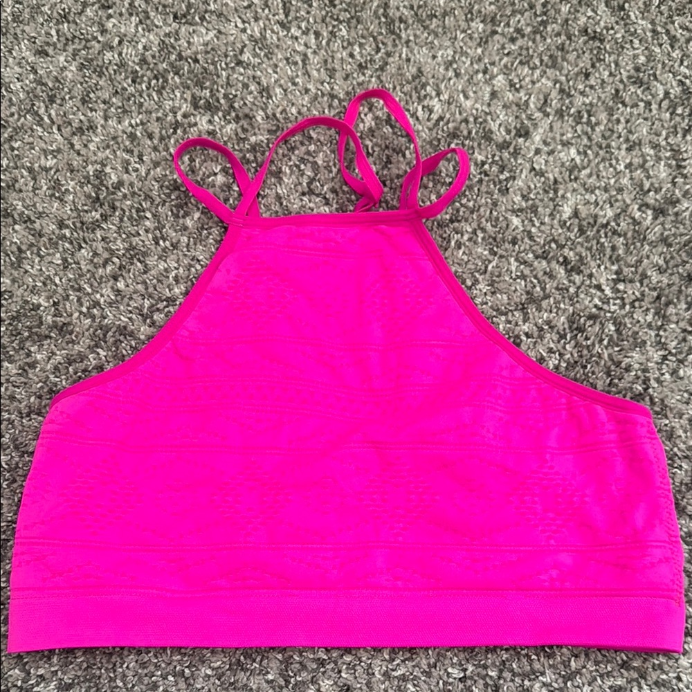 Vibrant Pink Strappy Bralette
